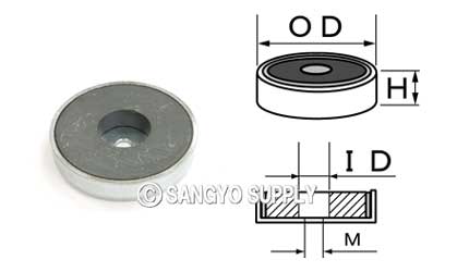 キャップ磁石 φ50×10（φ5.5）