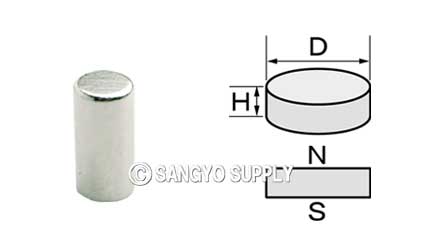 ネオジウム磁石φ3×6