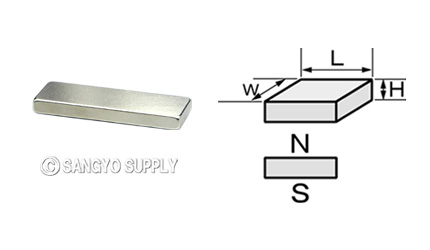 ネオジウム磁石 20×7×2