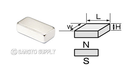 ネオジウム磁石 20×10×6