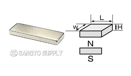 ネオジウム磁石 30×10×3
