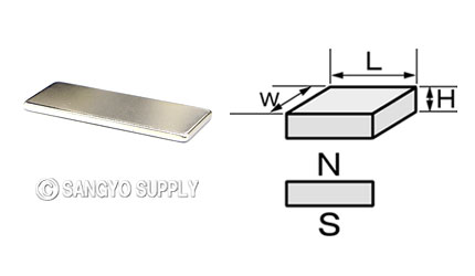 ネオジウム磁石 40×15×2