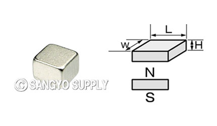 ネオジウム磁石4×4×3