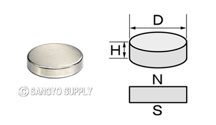 ネオジウム磁石φ19×4