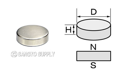 ネオジウム磁石φ19×5