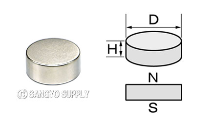 ネオジウム磁石φ19×8
