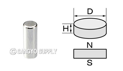 ネオジウム磁石φ3×8