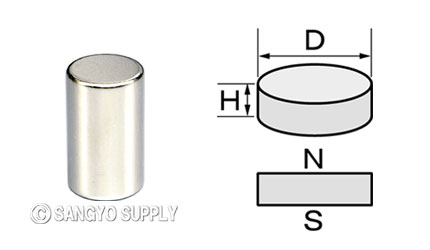 ネオジウム磁石φ8×15 