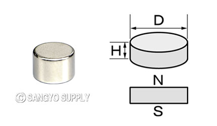 ネオジウム磁石φ9×6