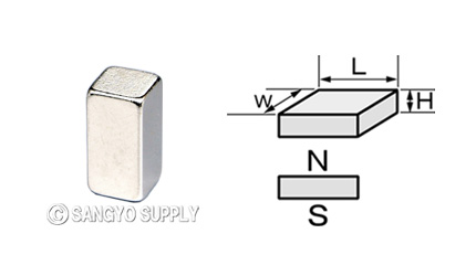 ネオジウム磁石4×4×8